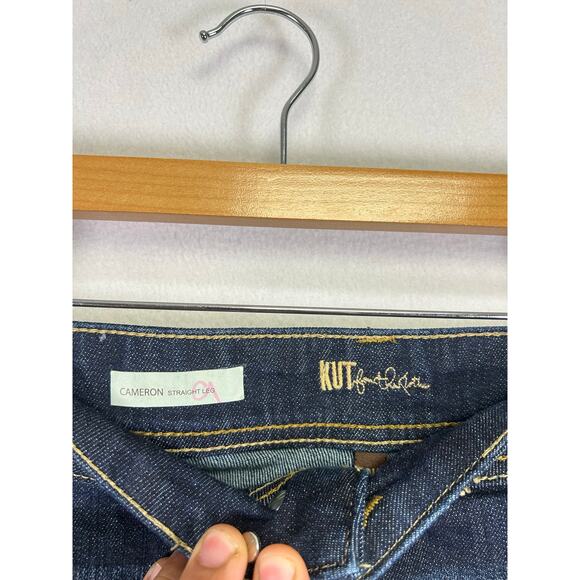 Kut from the Kloth Cameron straight leg cuffed cropped jeans womens size 20W￼ - Picture 5 of 12